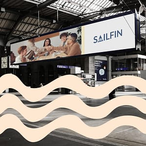 Charity campaigns: How to craft compelling campaigns. Photo of a billboard in an airport.